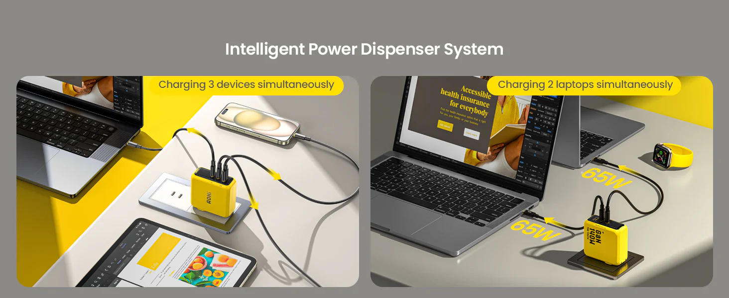 Bộ Sạc Nhanh 3 Cổng Aohi The Youth 140W PD3.1 GaN | iAohi.VN Phân Phối Chính Hãng