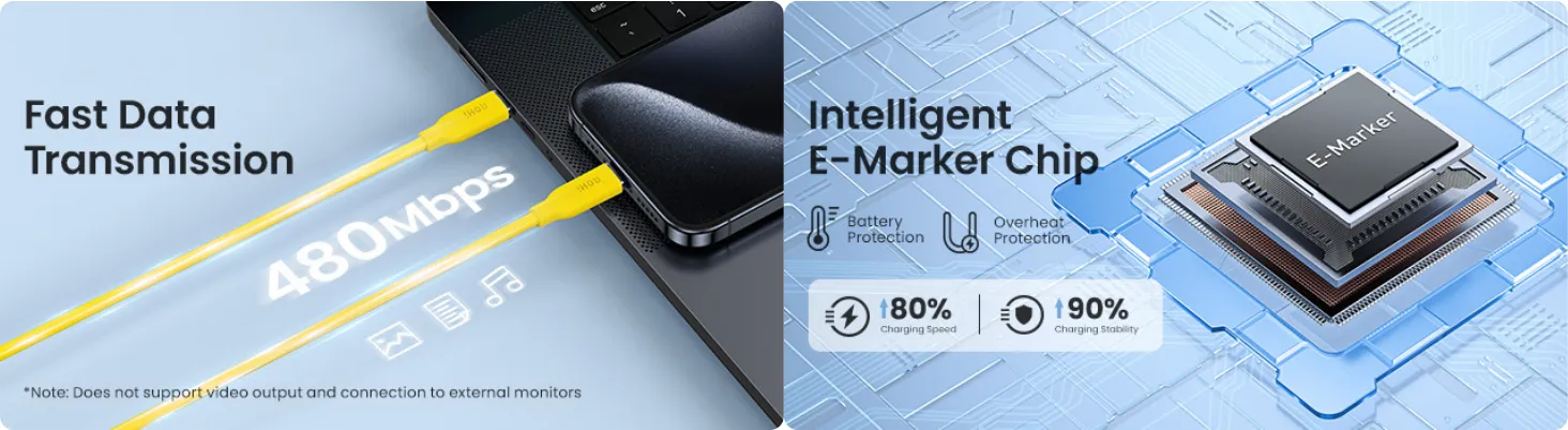 Cáp Sạc Nhanh AOHI 140W PD 3.1 USB-C Dài 1M | iAohi.VN Phân Phối Chính Hãng