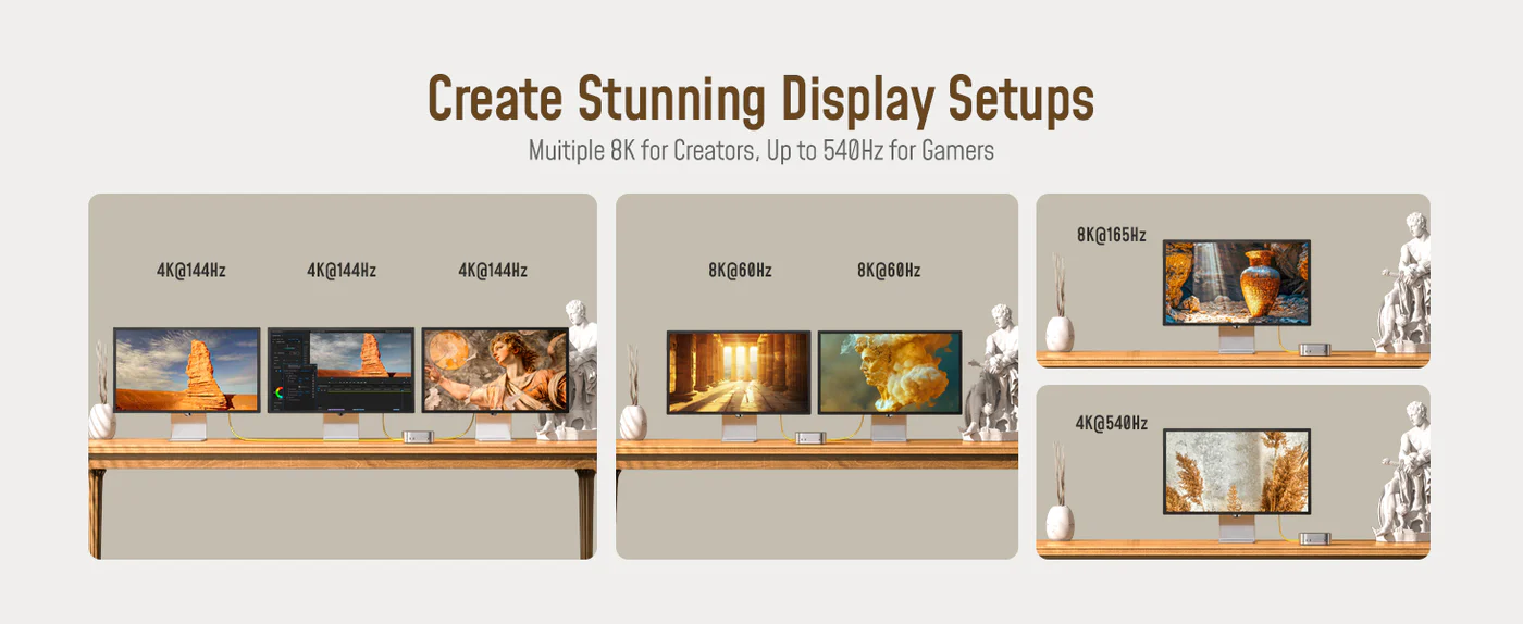 Cáp Aohi The Future Adonis USB4 2.0 USB-C To USB-C 240W (120Gbps/ 8K/ PD3.1) | iAohi.VN