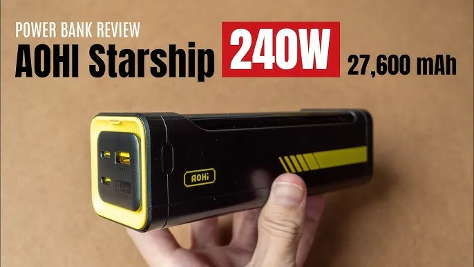 Trên Tay Pin Dự Phòng Aohi The Future Starship 240W 27.600mAh – AOC-P011
