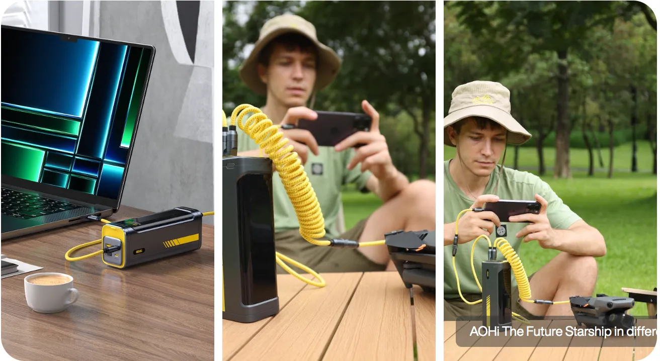 Đánh giá Pin Dự Phòng Aohi Starship 40.000mAh 140W – AOC-P010