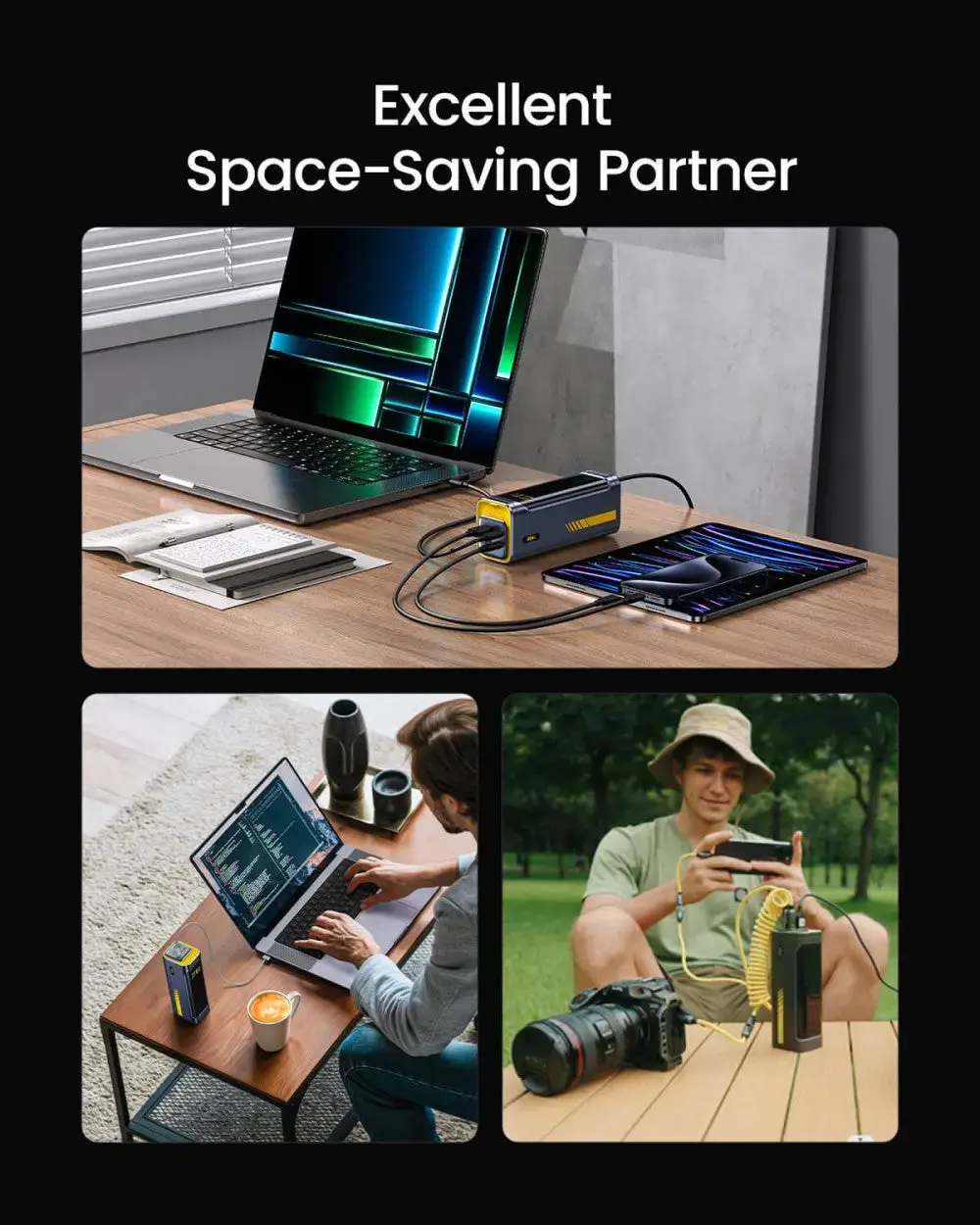 Pin Dự Phòng Aohi Starship 40.000mAh 140W PD3.1, Kèm Cáp USB-C Dài 91.44 Cm | iAohi.VN