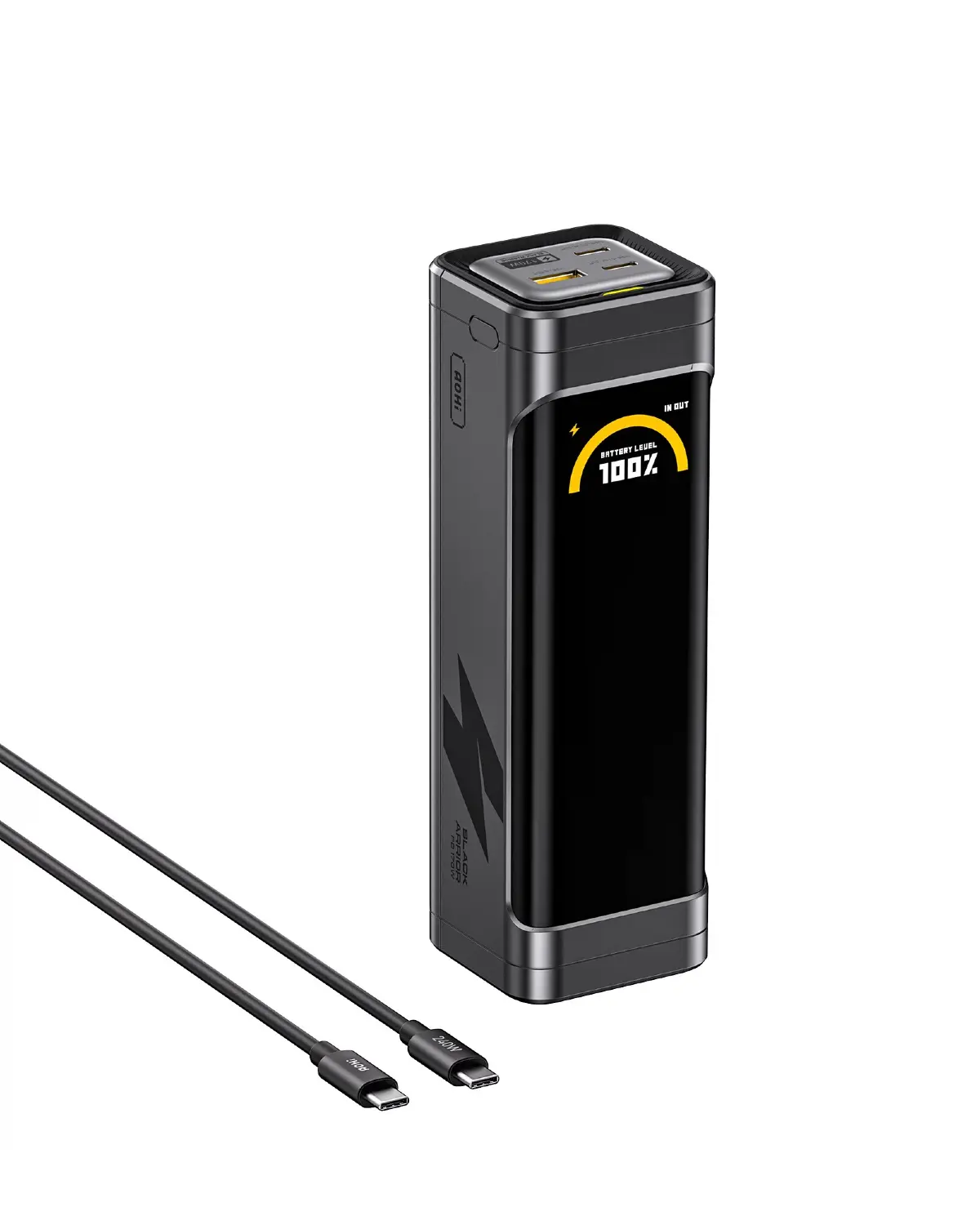 AOHI The Future Black Warrior 25.200mAh 170W PD3.0 - AOC-P016 Power Bank | iAohi.VN - Phân Phối Chính Hãng