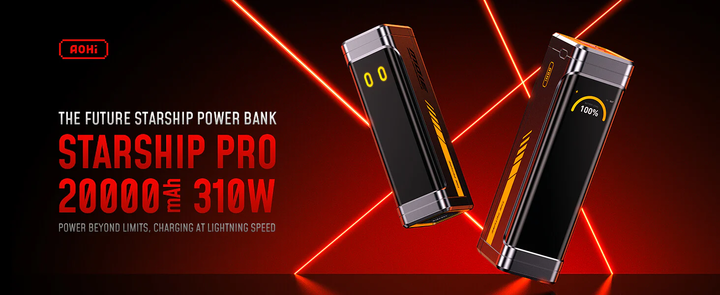 Pin Dự Phòng AOHI The Future Starship Pro 3012W PD3.1 20.000mAh (AOC-P013) | Aohi Việt Nam Phân Phối Chính Hãng